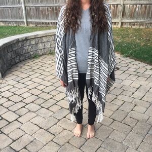 Grey and White Shawl